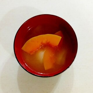 バターナッツかぼちゃの味噌汁